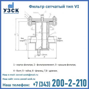 Фильтр сетчатый ФС по Т-ММ-11-2003 в Саратове