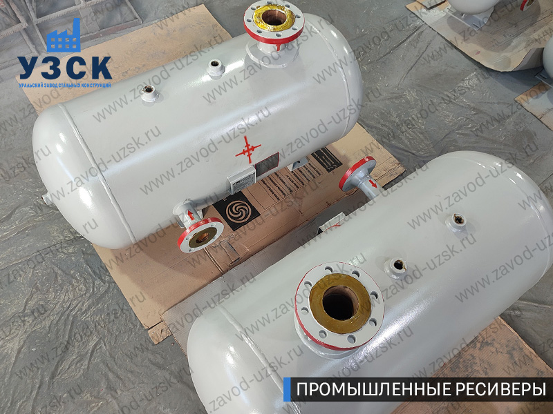фотография промышленных ресиверовдля газа Саратов